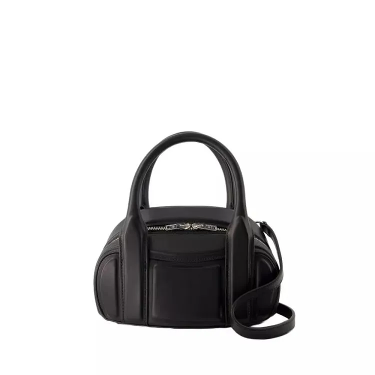   Alexander Wang  Roc Small Shoulder Bag - Leather - Black Black  Crossbody Bag 