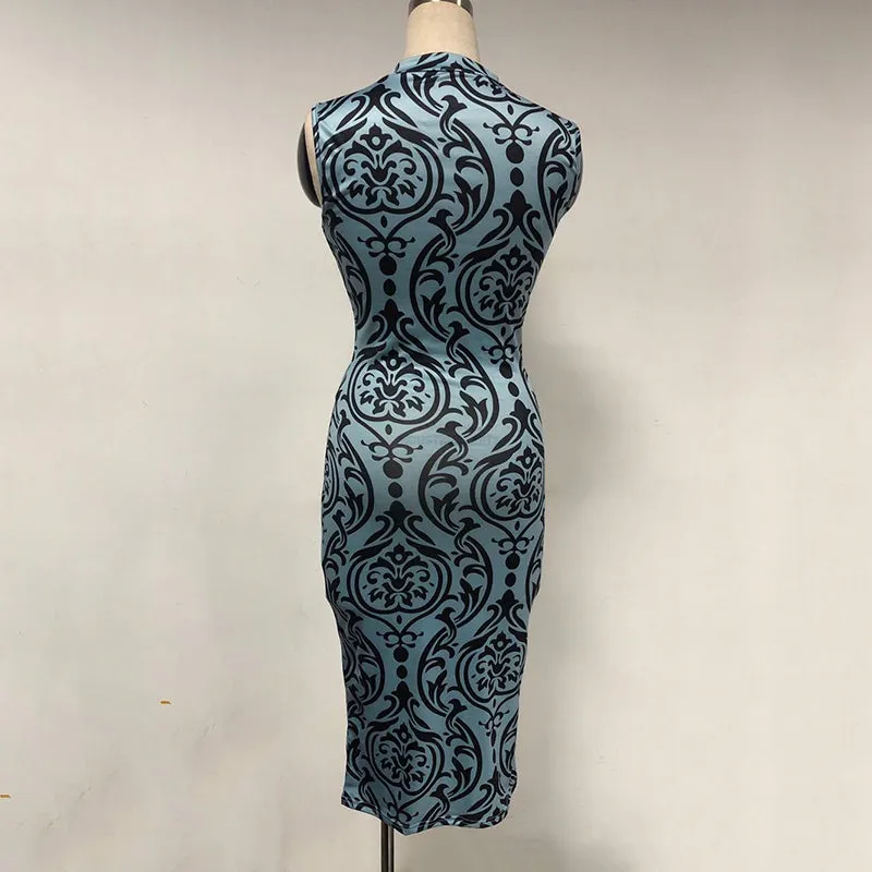Atemberaubendes ärmelloses Tank-Kleid