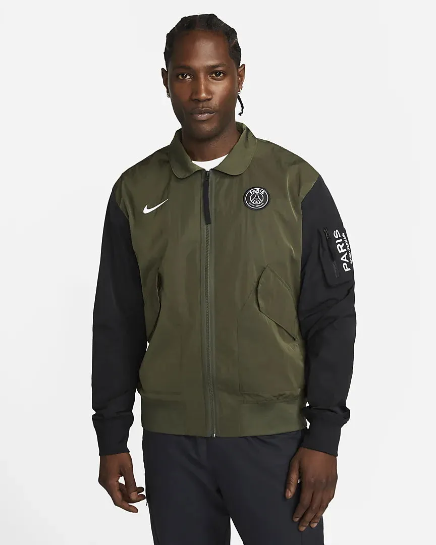 Bomberjacke Nike Paris Saint-Germain Unlined Full-Zip Bomber Jacket DQ8972-325