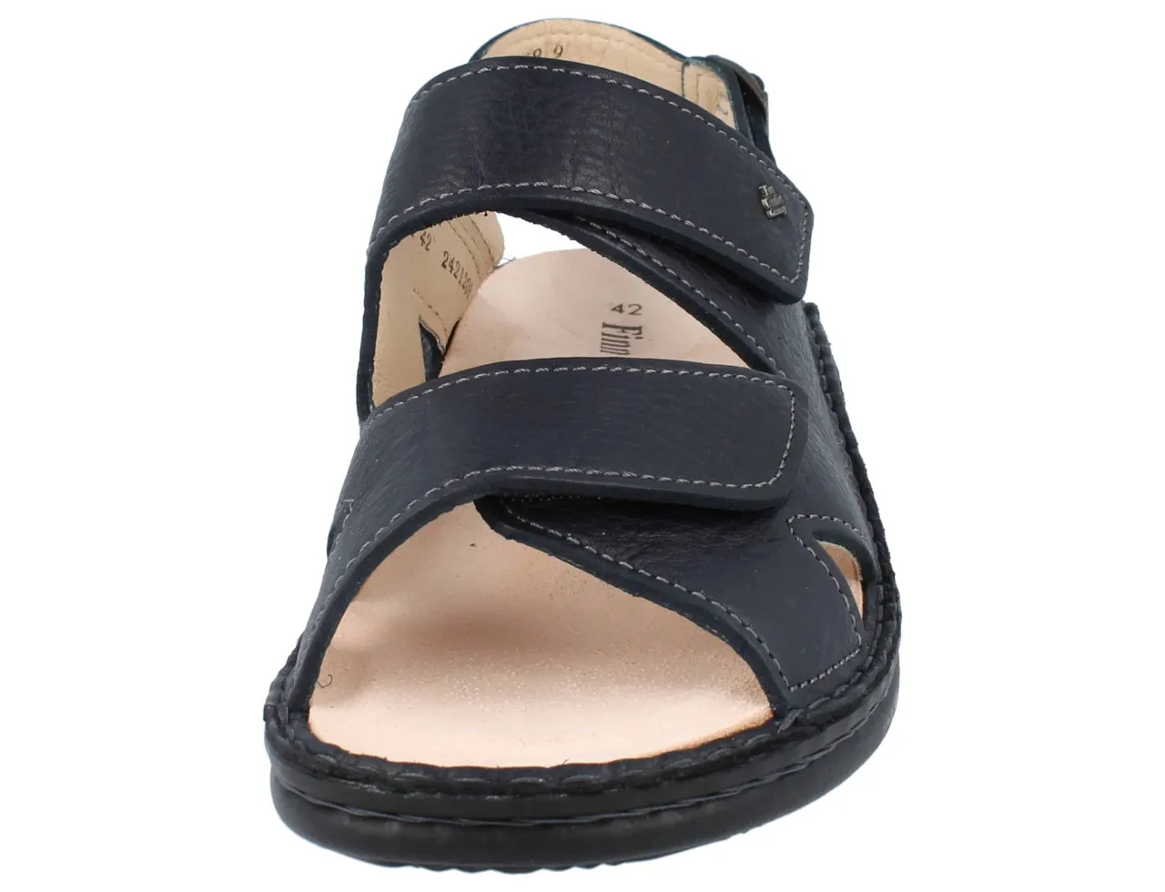 FINN COMFORT Toro Soft Herren Sandale blau Glattleder