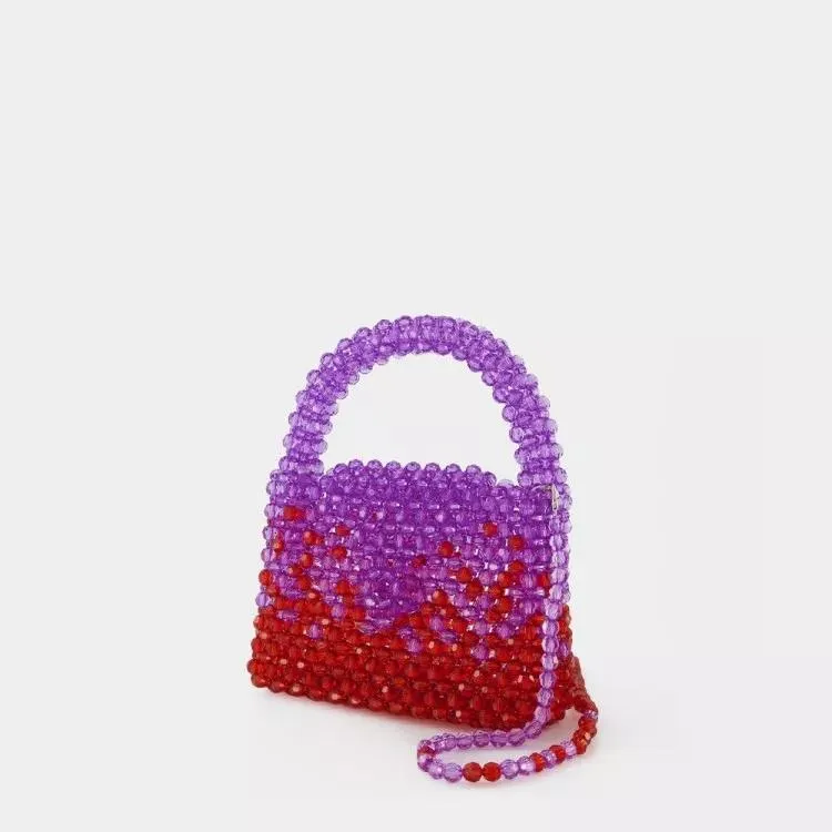   Germanier  Ss23bg01 Hobo Bag - Purple/Red - Pearl Purple  Crossbody Bag 