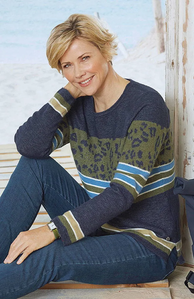 Hajo Damen Jacquard-Pullover