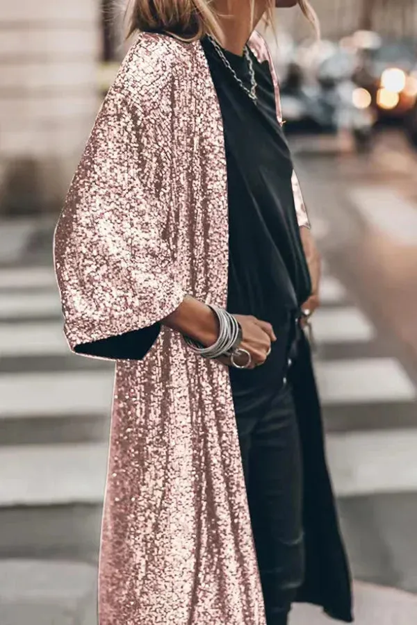 Heidi-Mode | Jacke mit glänzendem Pailletten-Weste