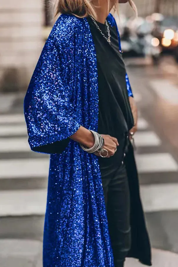 Heidi-Mode | Jacke mit glänzendem Pailletten-Weste