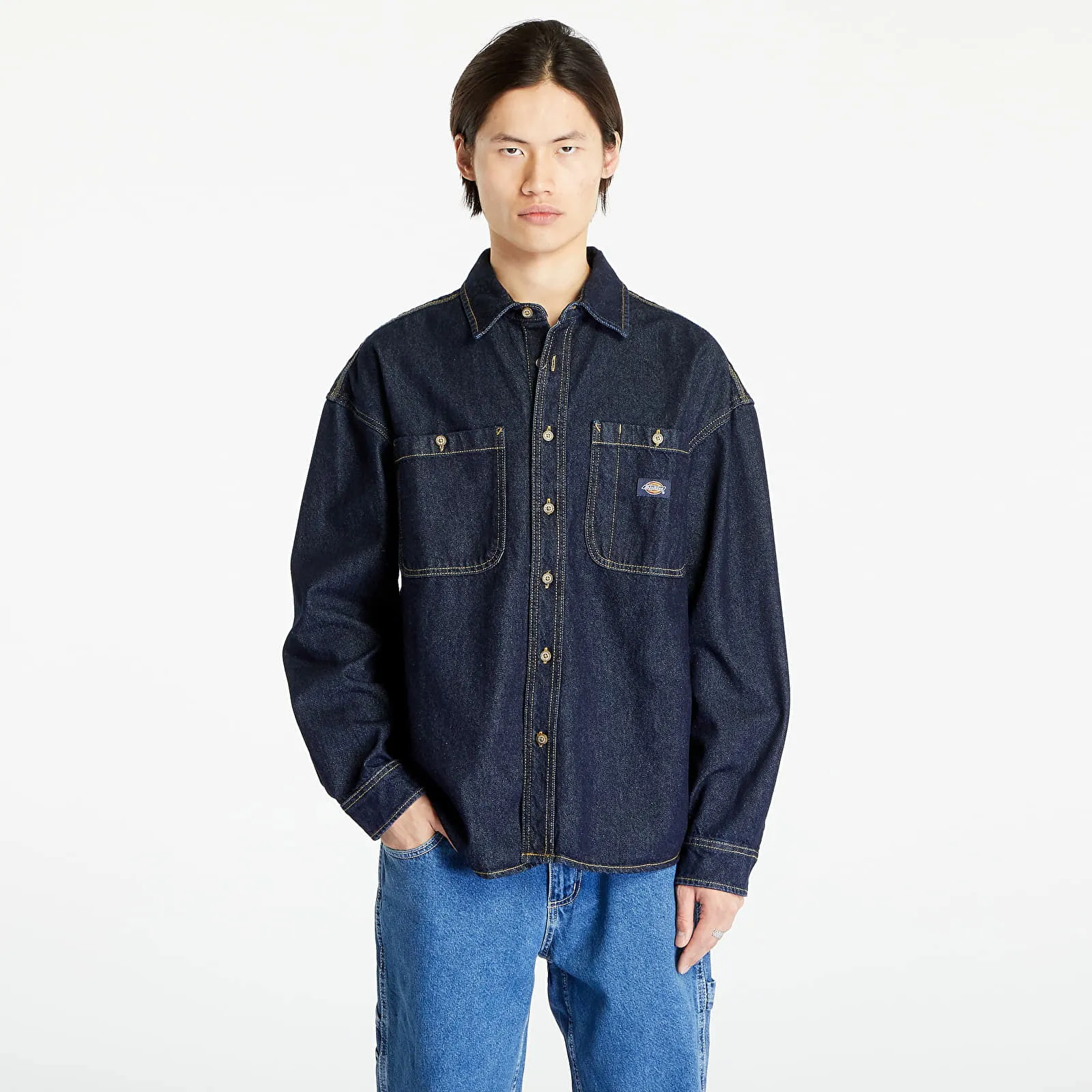Hemd Dickies Houston Shirt Rinsed DK0A4YF5RIN1