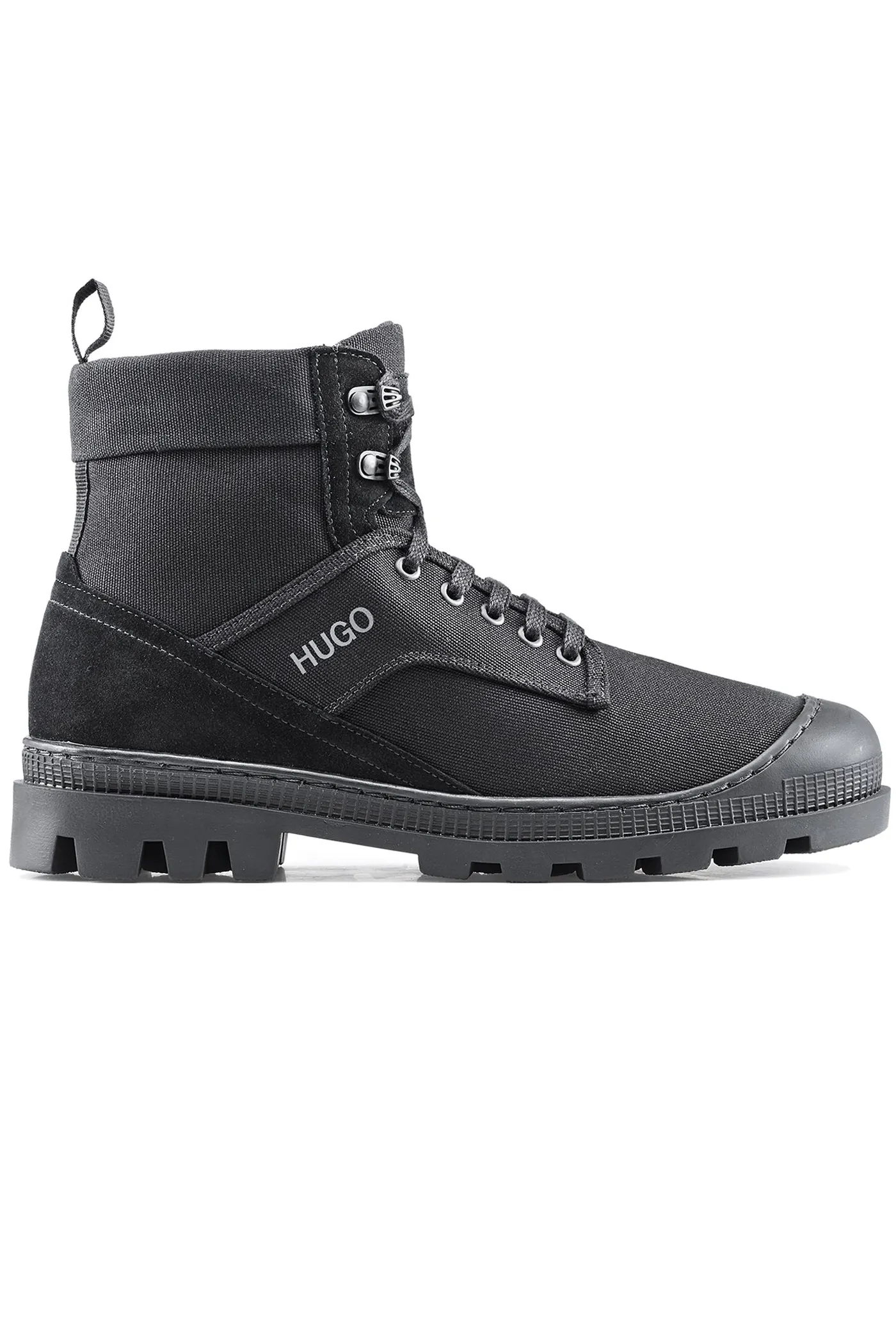 HUGO Canvas Lace-Up Boots Bustler  
