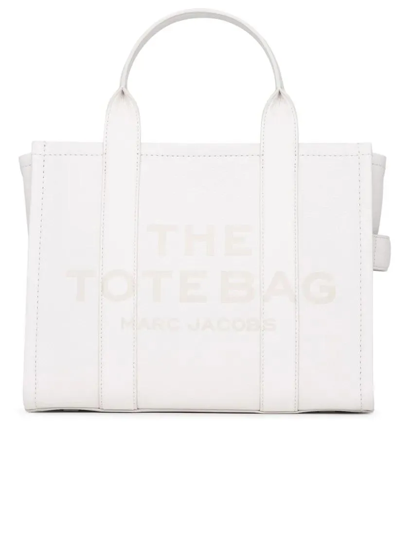   Marc Jacobs  Cream Leather Midi Tote Bag White  Tote 