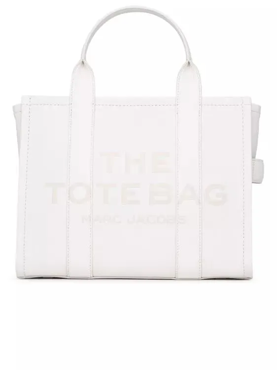   Marc Jacobs  Cream Leather Midi Tote Bag White  Tote 