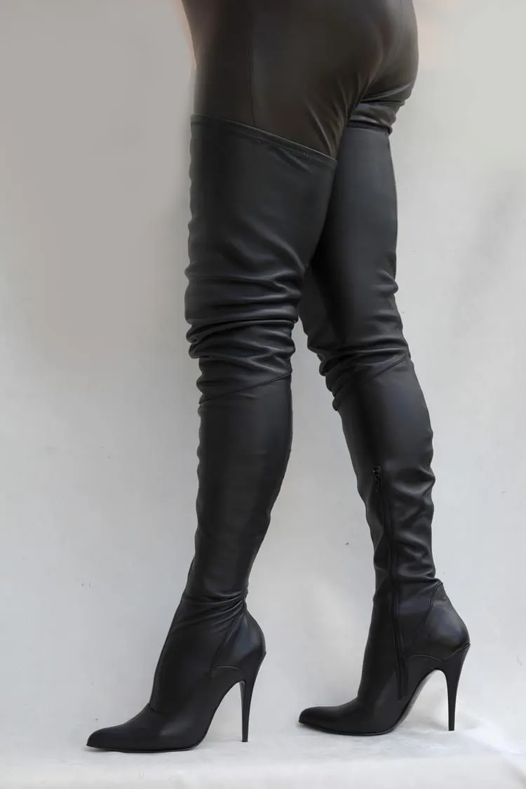 Maßanfertigung Stretchleder Stiefel