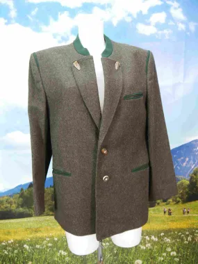 Neuwertig brauner Janker mit Hirschhornknöpfen fesche Trachtenjacke Jacke Gr.50