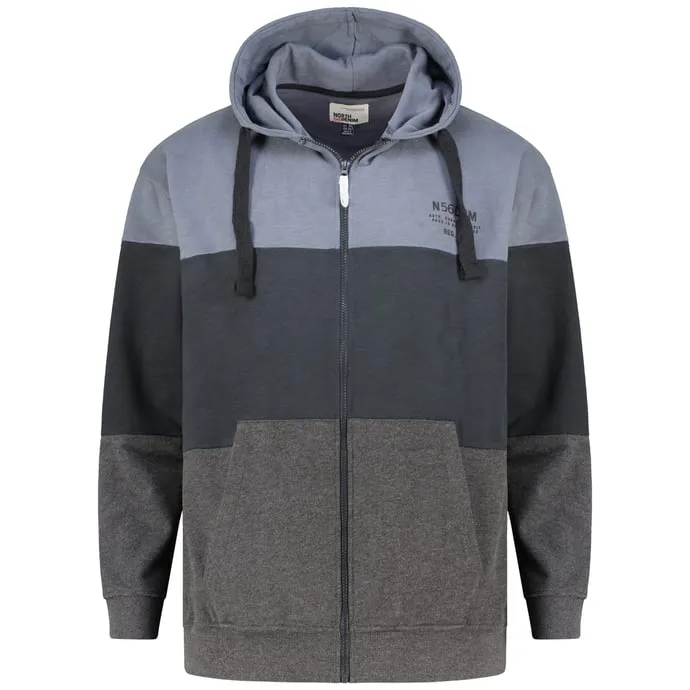 North Sweatjacke im Colorblock-Design, grau 