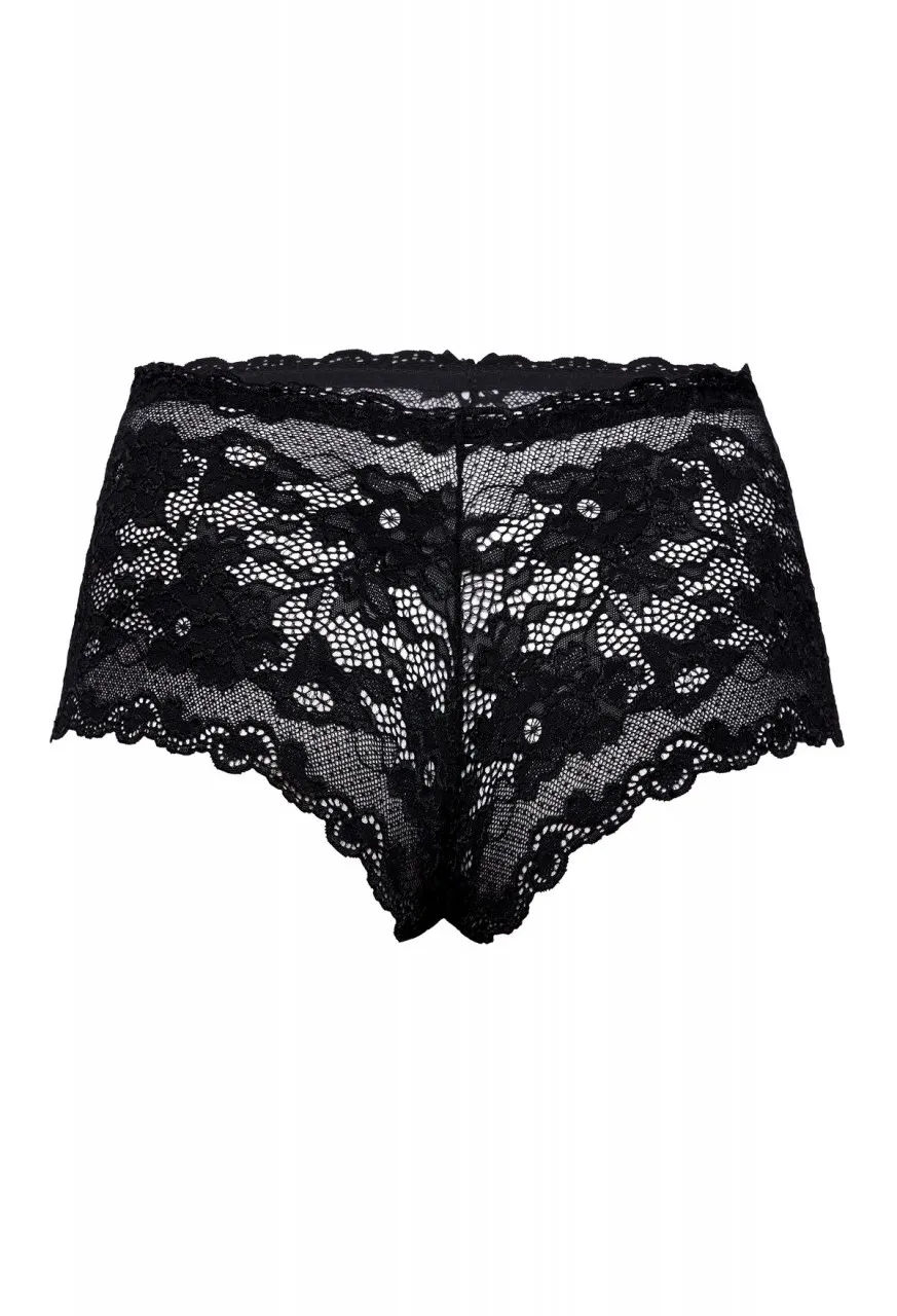 Panty aus Spitze mit Schleifchen schwarz