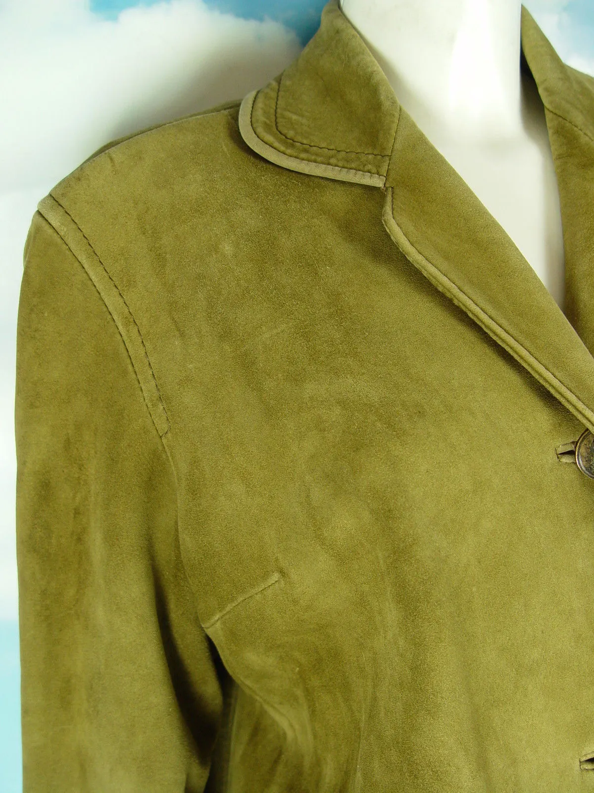 Rehbock-Leder Handarbeit klassisch Lederjacke Janker -DL014- Trachtenjacke Gr.42