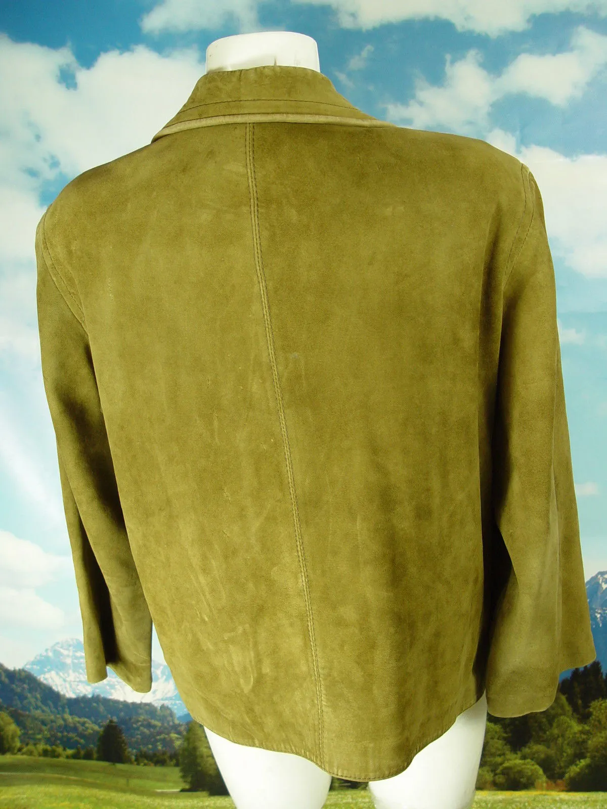 Rehbock-Leder Handarbeit klassisch Lederjacke Janker -DL014- Trachtenjacke Gr.42