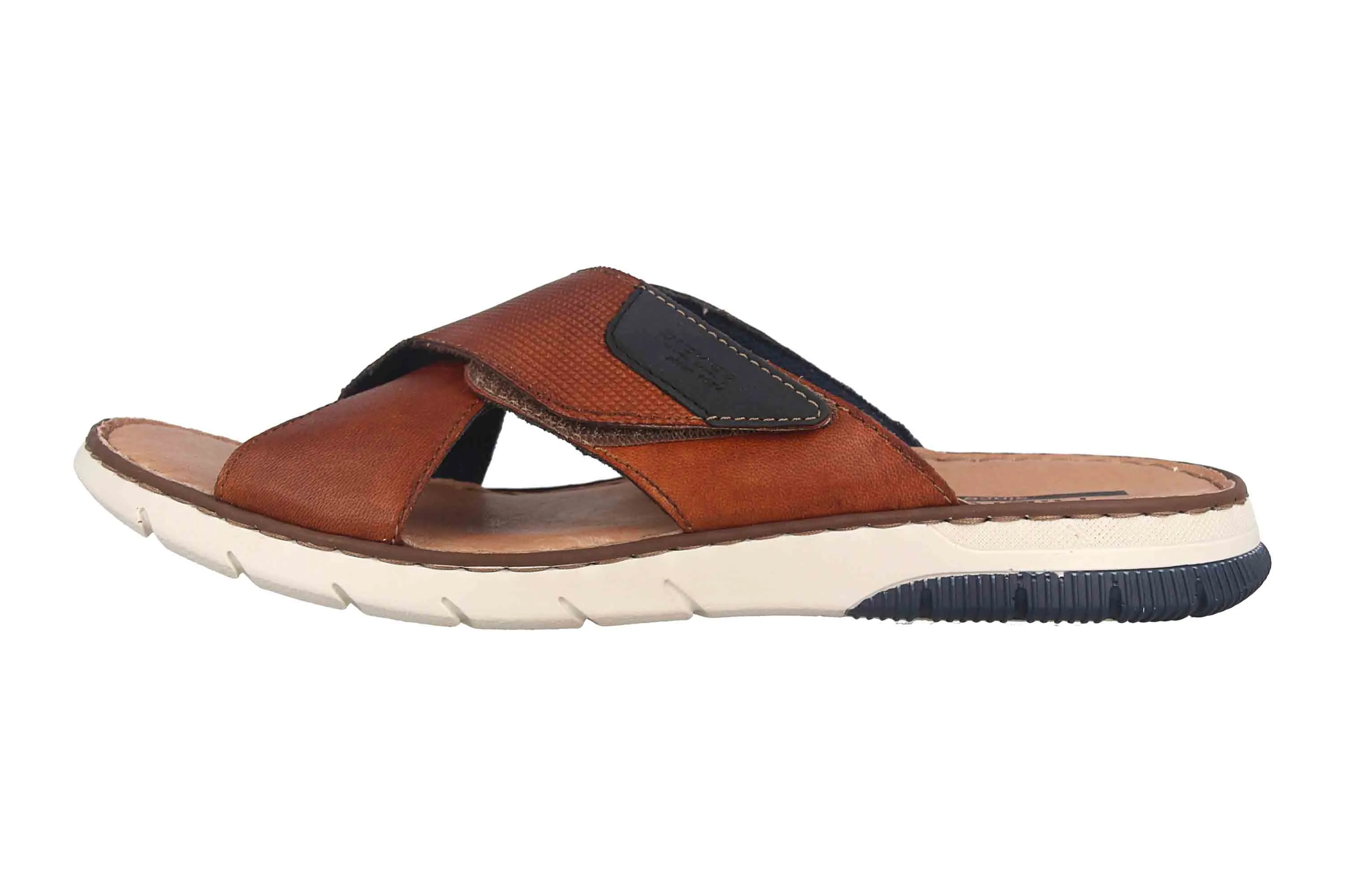 Rieker Pantoletten in Übergrößen Braun 25283-23 große Herrenschuhe