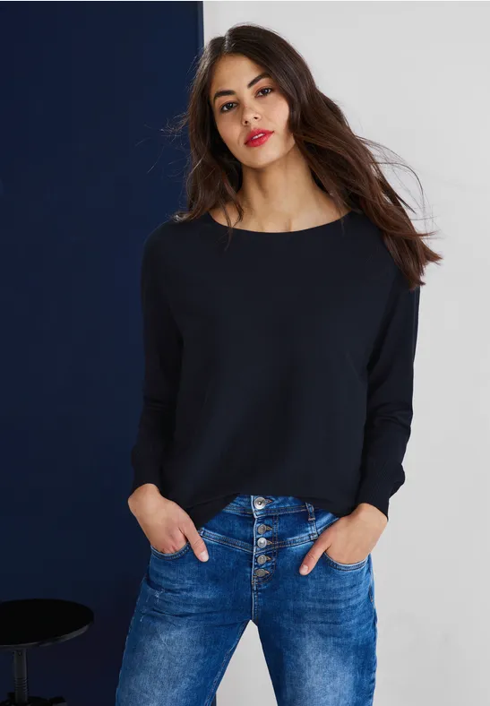 Street One Pullover in Unifarbe  - Style NOREEN