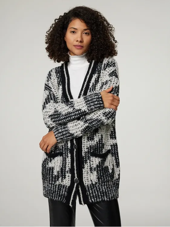 Strickjacke aus Alpaka-Mix