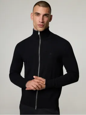 Strickjacke mit Stehkragen