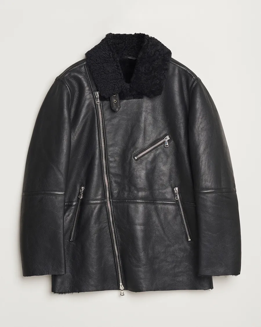 Sutton Shearling Jacket Black