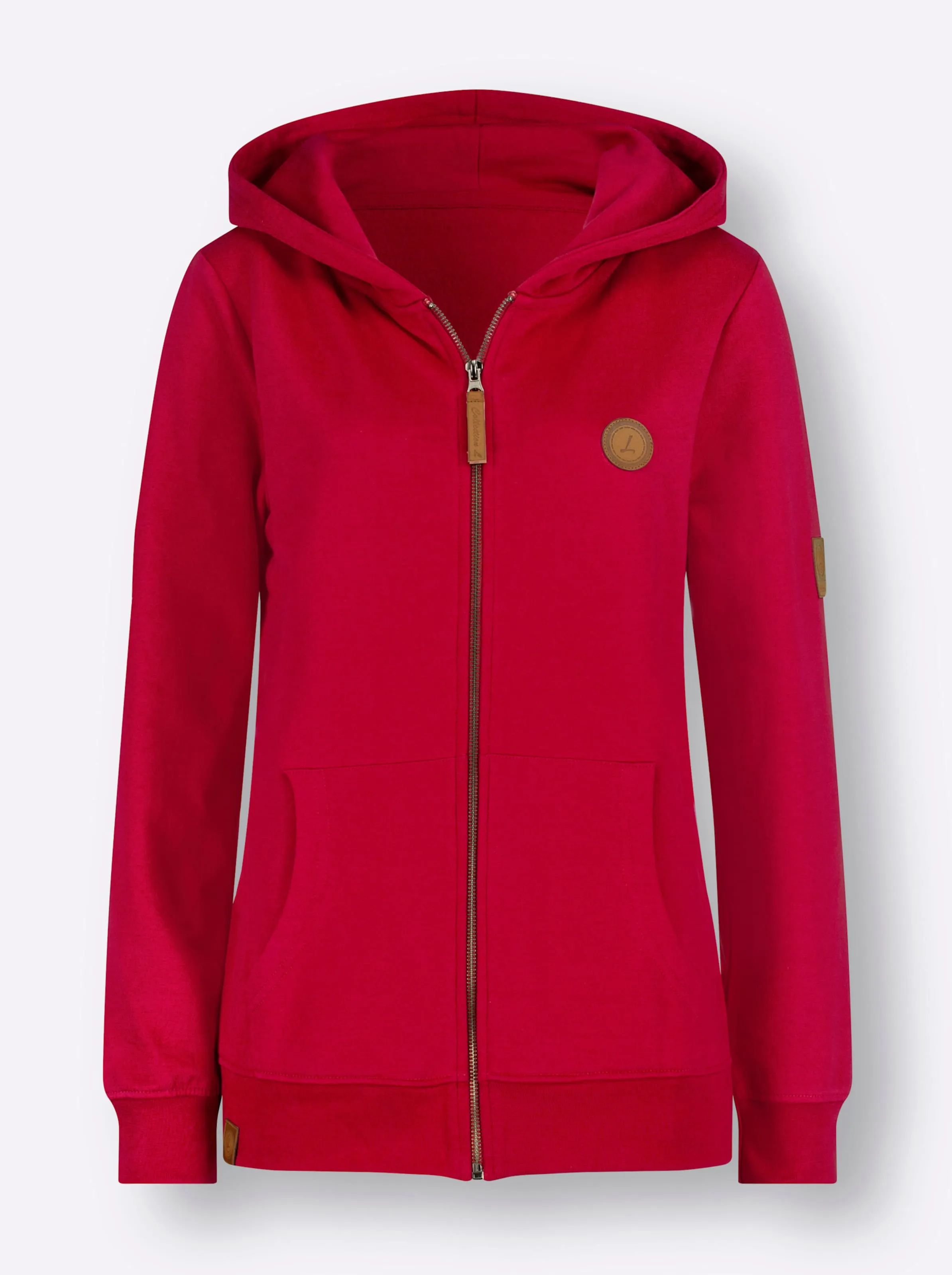 Sweatjacke in rot
