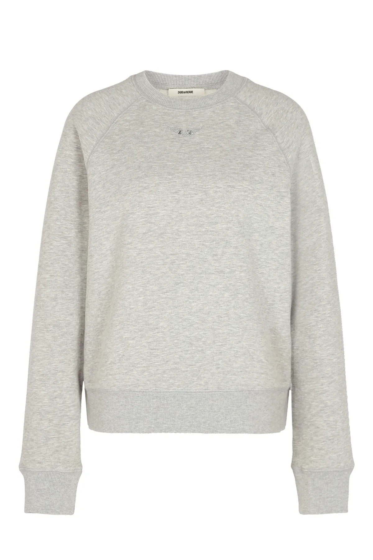 Sweatshirt mit Strassapplikation