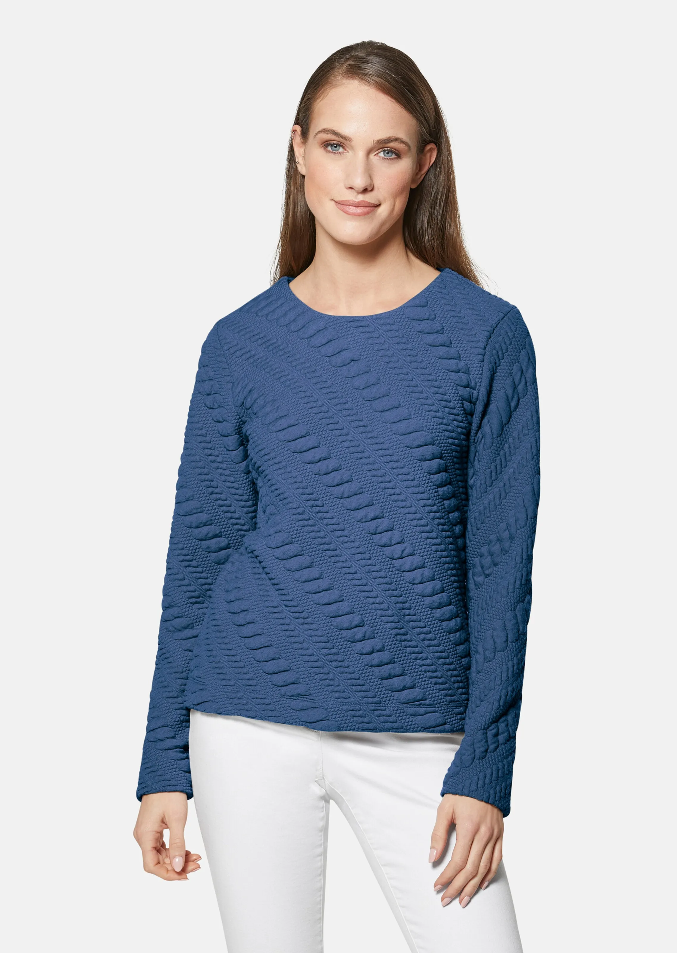 Sweatshirt mit Strukturmuster