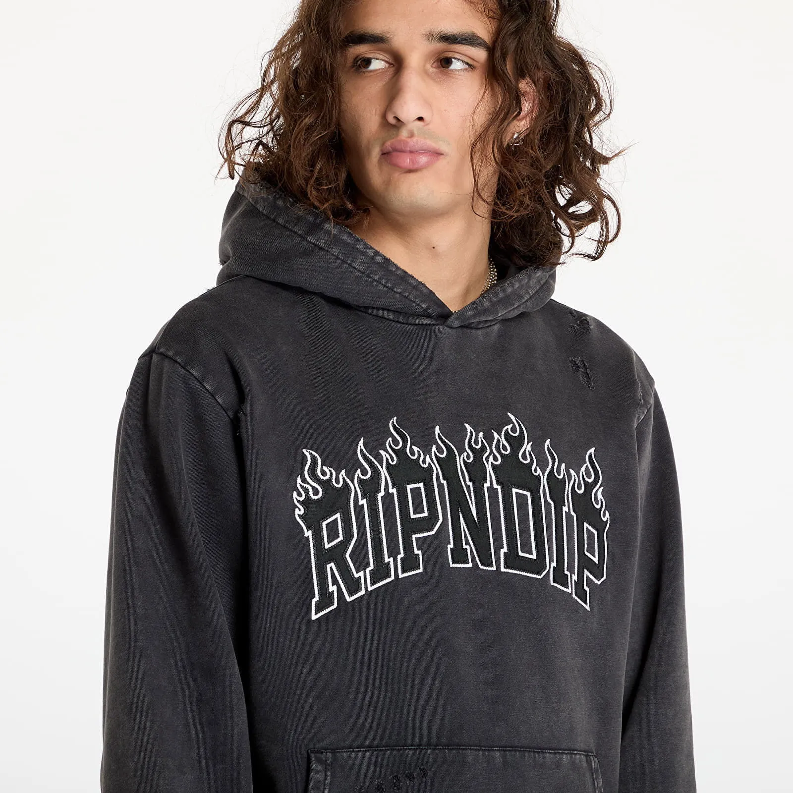 Sweatshirt RIPNDIP Fire Spirit Hoodie Black RNDFAL24117