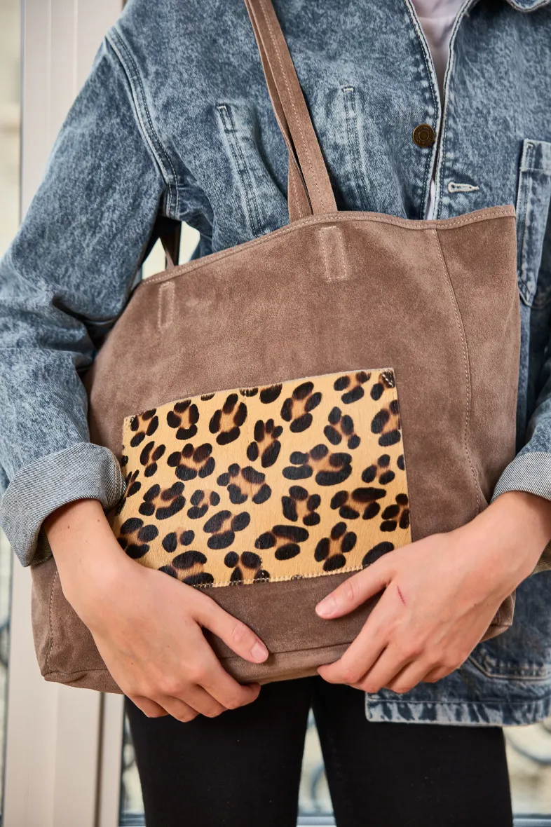 Tragetasche mit Tasche mit Tiermuster